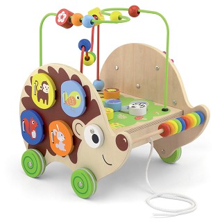 Viga Toys® Wooden Pull Along Activity Hedgehog